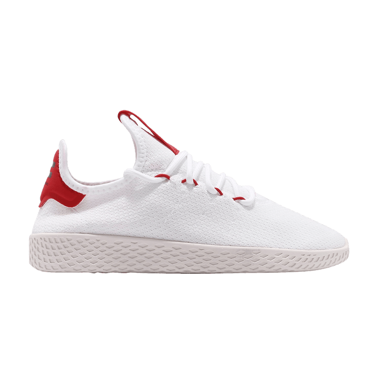 Pharrell Williams x adidas Tennis Hu 'Scarlet' — Cloud White/Scarlet/Chalk White