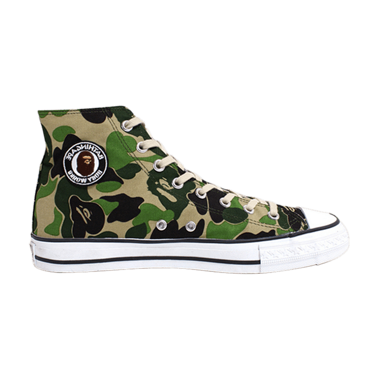 Stussy x BAPE Apesta Canvas Hi 'Green Tan White' — Green/Tan/White