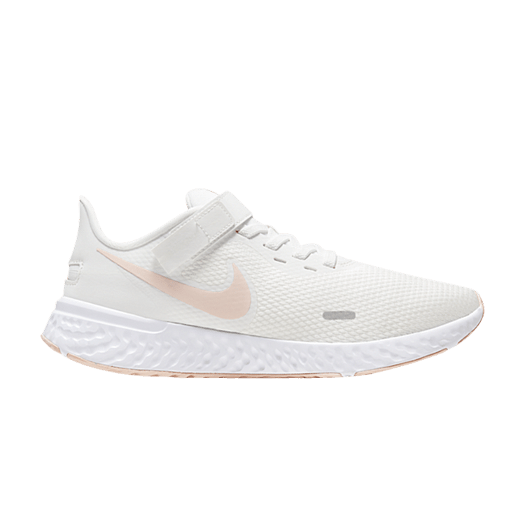 Nike Wmns Revolution 5 FlyEase 'White Washed Coral' — Summit White/Washed Coral