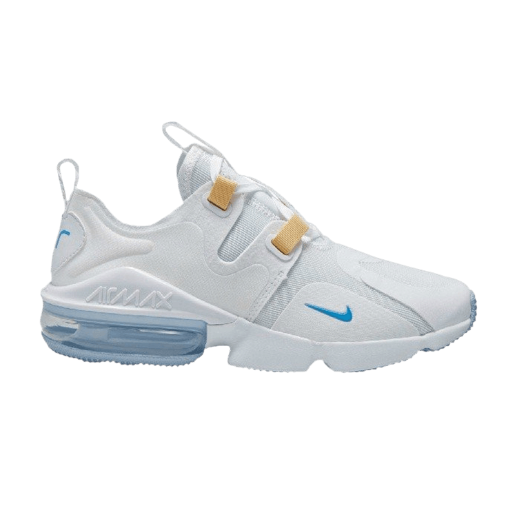 Nike Wmns Air Max Infinity 'White University Blue' — White/University Blue/Topaz Gold