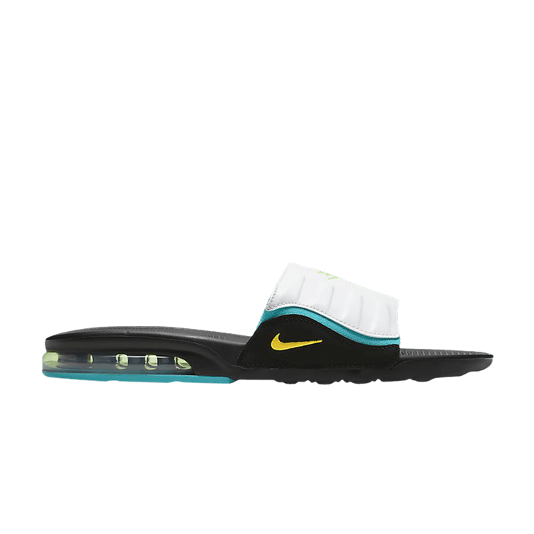 Nike Air Max Camden Slide 'Black Oracle Aqua' — Black/Oracle Aqua/Ghost Green/Laser Orange