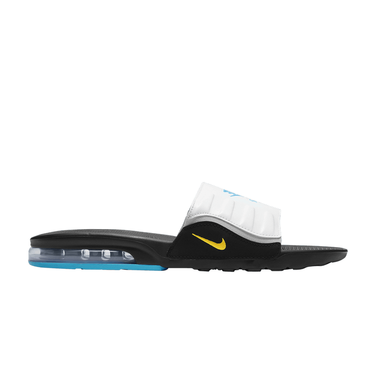 Nike Air Max Camden Slide 'White Blue Fury' — White/Black/Laser Orange/Blue Fury