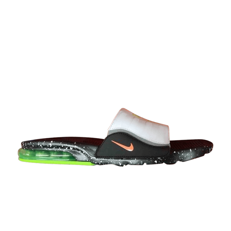 Nike Air Max Camden Slide 'White Volt Speckled' — Black/White/Volt/Hyper Crimson