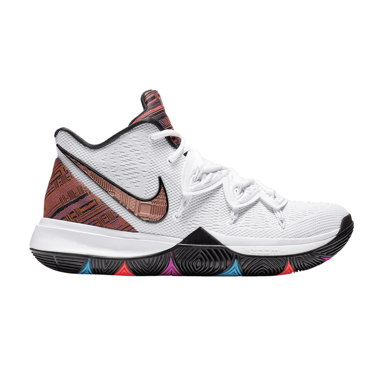 Nike Kyrie 5 EP 'Black History Month' — White/Metallic Red Bronze/Black