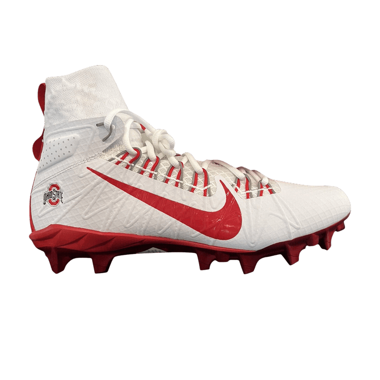 Nike Alpha Huarache 7 Elite LAX 'Ohio State' — White/University Red/White