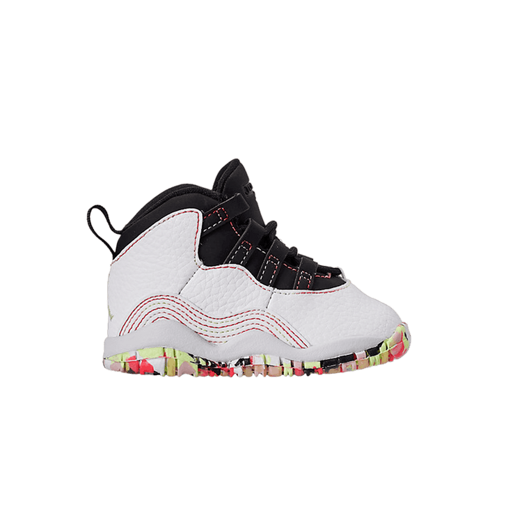 Air Jordan 10 Retro SE TD 'Ember Glow' — White/Barely Volt-Black-Ember Glow