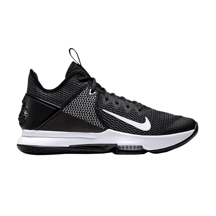Nike LeBron Witness 4 'Black' Sample — Black/White/Pure Platinum/Black