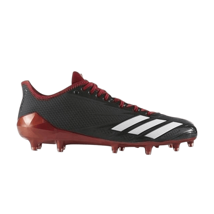 Adidas Adizero 5 Star 6.0 Football Cleat — Black/Running White/University Red