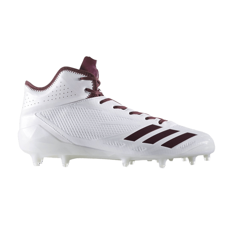 Adidas Adizero 5-Star 6.0 Mid 'White Maroon' — Footwear White/Maroon