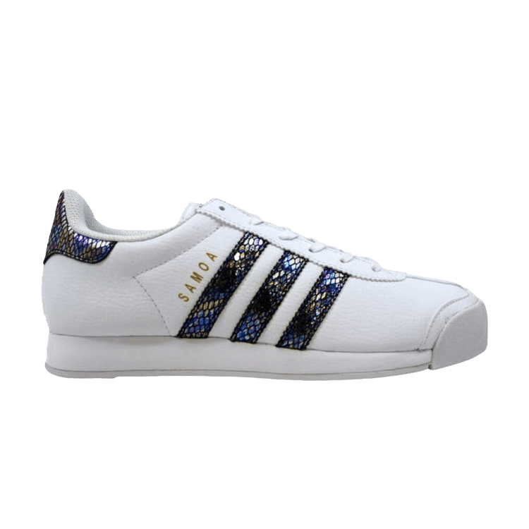 Adidas Samoa J 'White Snakeskin' — Footwear White/Core Black