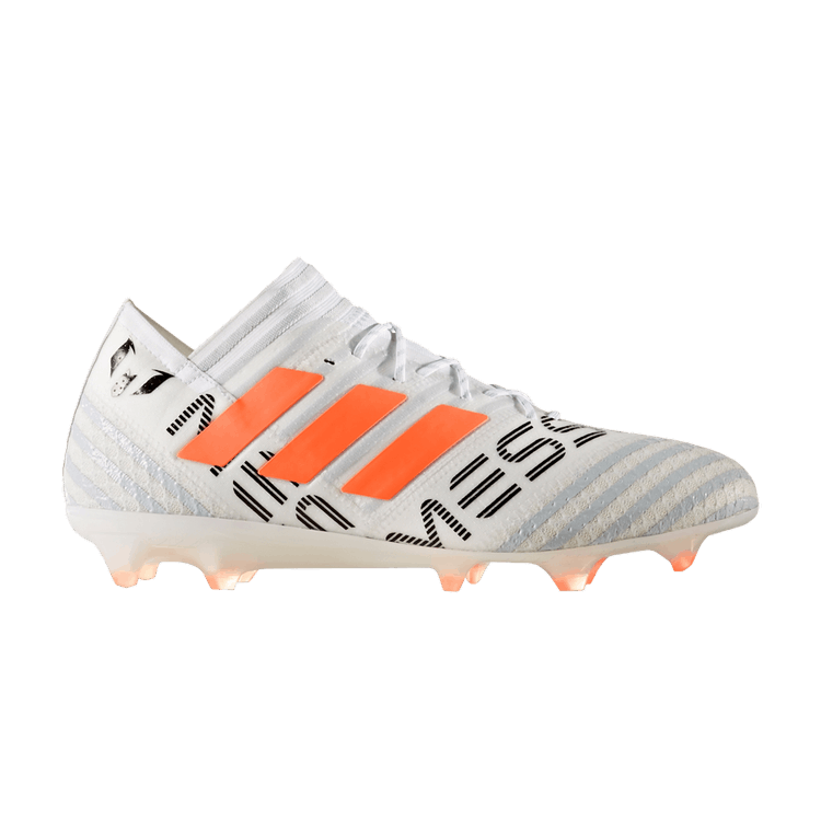 Adidas Nemeziz Messi 17.1 FG 'White Solar Orange' — White/Solar Orange/Clear Grey