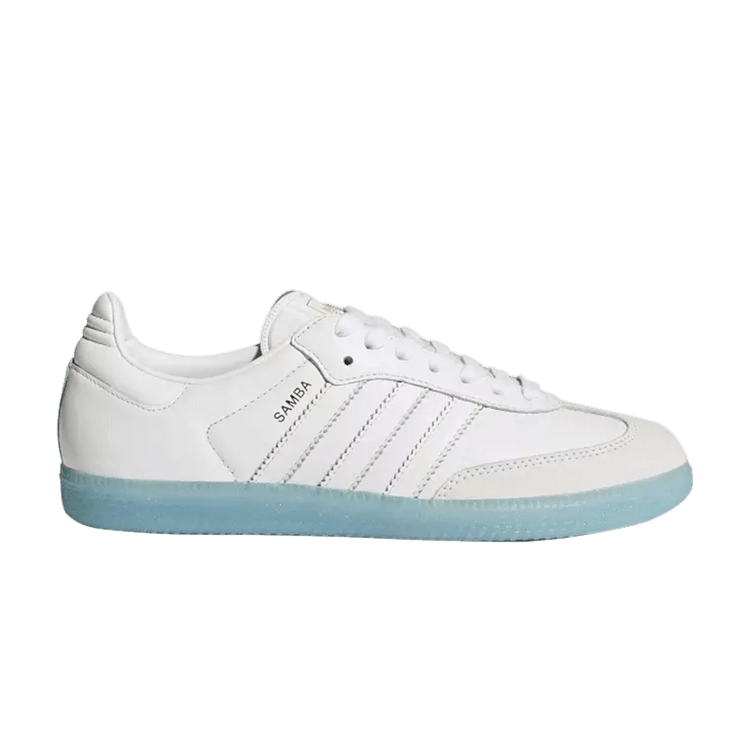 Adidas Wmns Samba 'White Ice' — Footwear White/Footwear White/Bright Cyan