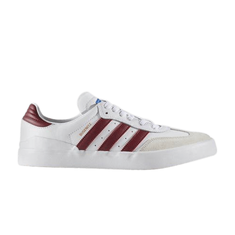 Adidas Busenitz Vulc RX — Footwear White/Collegiate Burgundy/Blue Bird