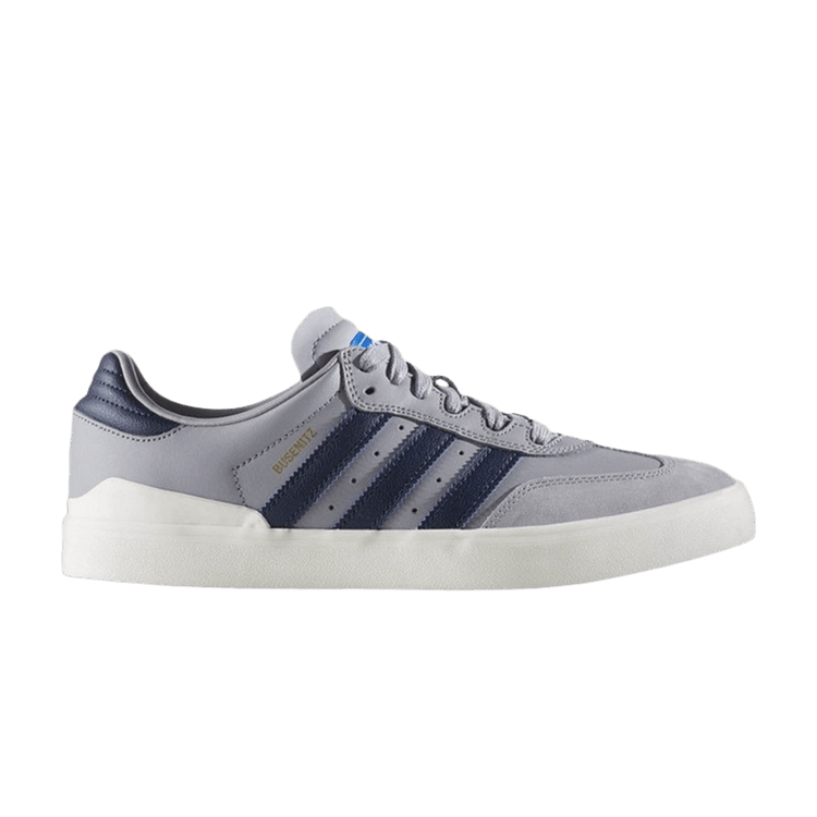 Adidas Busenitz Vulc Samba ED 'Light Onix Collegiate Navy' — Light Onix/Collegiate Navy/Blue Bird
