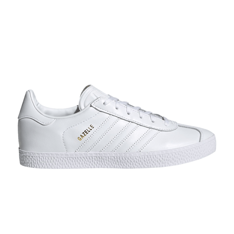 Adidas Gazelle J 'Triple White' — Cloud White/Cloud White/Cloud White