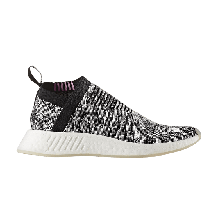 Adidas Wmns NMD_CS2 Primeknit 'Grey White' — Core Black/Core Black