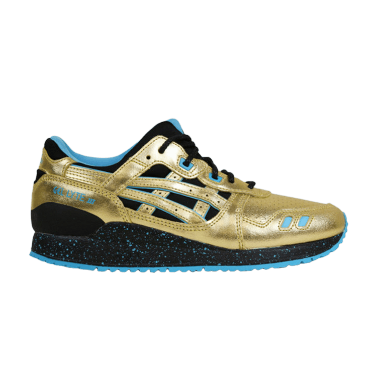 Wale x Villa x ASICS Gel Lyte 3 GS 'Intercontinental Champion' — Metallic Gold/Black/Blue Moon