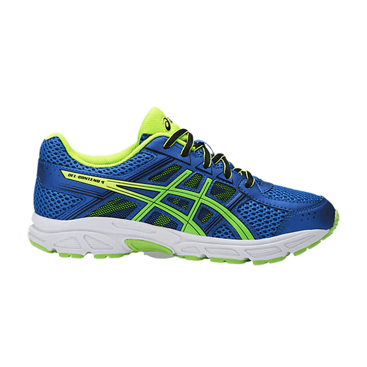 Asics Gel Contend 4 GS 'Directoire Blue' — Directoire Blue/Green/Safety Yellow