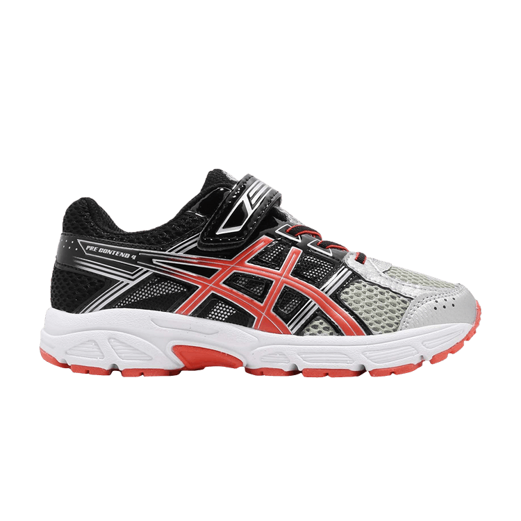 Asics Pre Contend 4 PS 'Cherry Tomato' — Silver/Cherry Tomato/Black