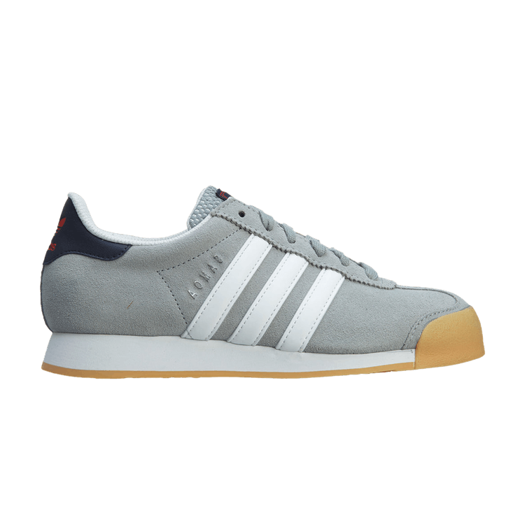 Adidas Samoa J 'Silver Collegiate Navy Gum' — Silver/Running White/Collegiate Navy
