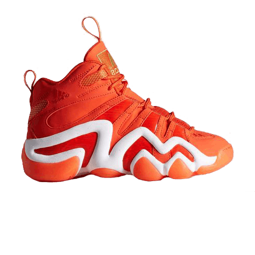 Adidas Crazy 8 Shoes — Bold Orange / Dark Orange / Running White