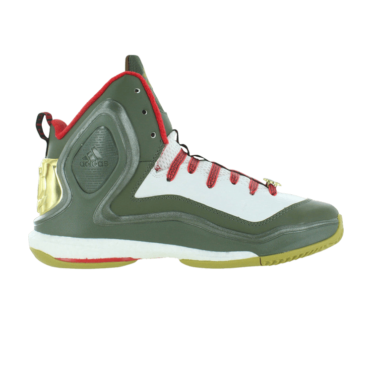 Adidas D Rose 5 Boost 'Year of the Goat' — Base Green/Gold Metallic/Scarlet
