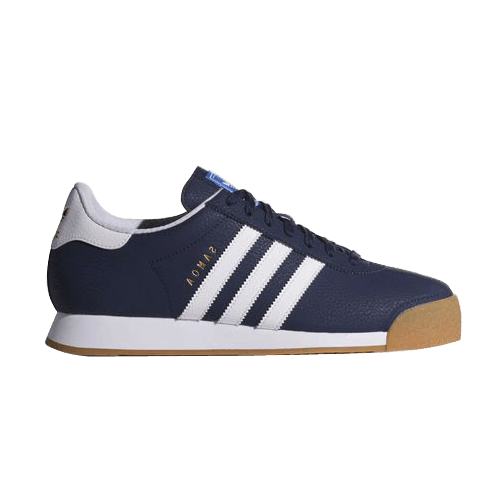 Adidas Samoa Shoes — Collegiate Navy / Running White / Metallic Gold