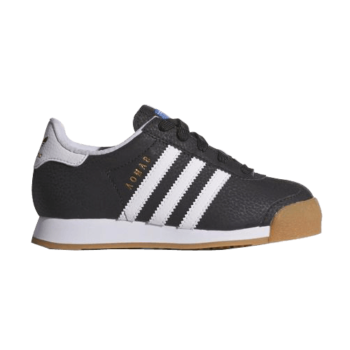 Adidas Samoa Shoes — Core Black / Running White / Metallic Gold