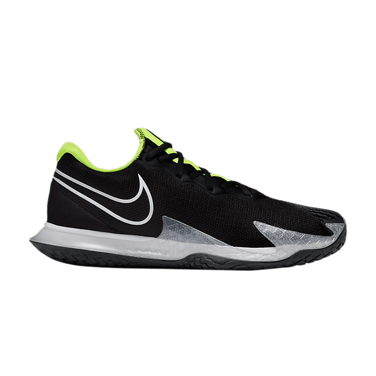 NikeCourt Air Zoom Vapor Cage 4 'Black Volt' — Black/Volt/Dark Smoke Grey/White