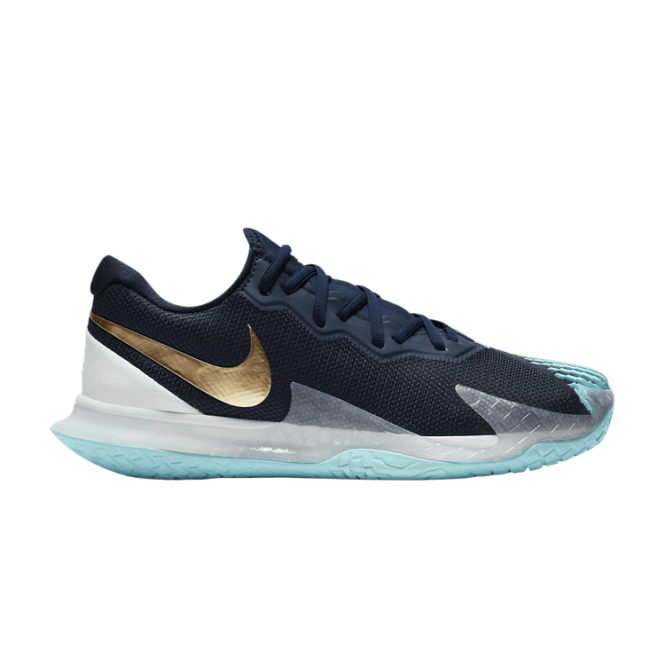 NikeCourt Air Zoom Vapor Cage 4 'Obsidian Copa' — Obsidian/Copa/White/Metallic Gold