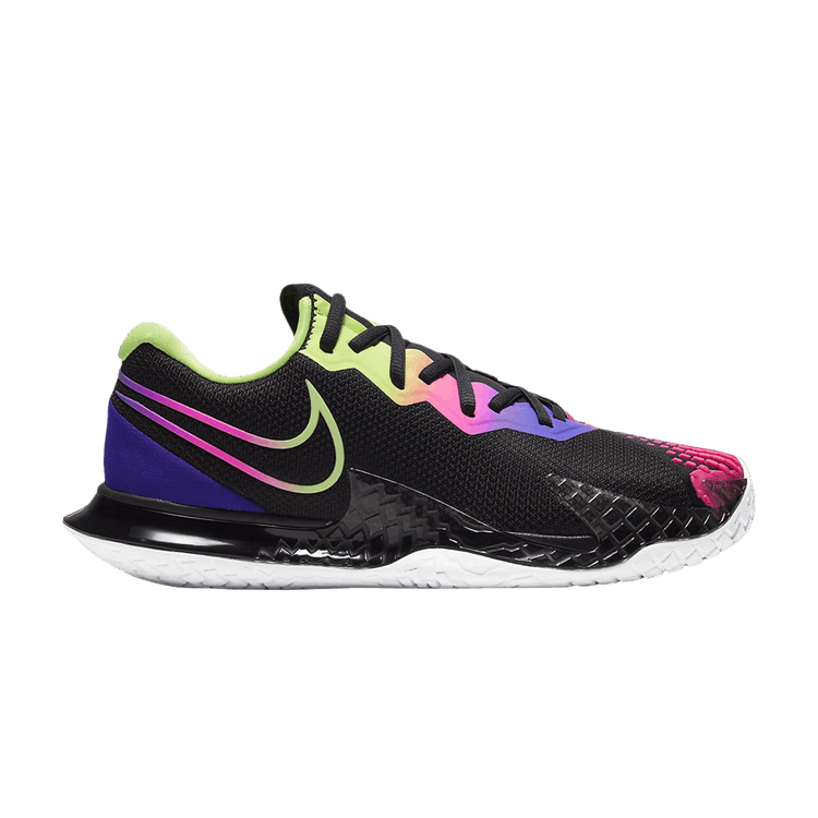 Nike Wmns Court Air Zoom Vapor Cage 4 'Black Multi' — Black/Fierce Purple/Pink Blast/Liquid Lime