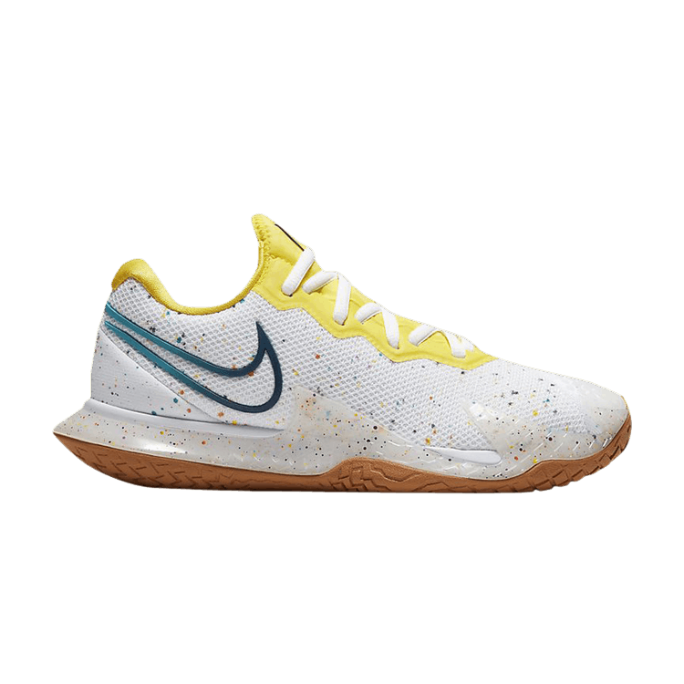 Nike Wmns Air Zoom Vapor Cage 4 HC 'White Opti Yellow Gum' — White/Oracle Aqua/Opti Yellow/Valerian Blue