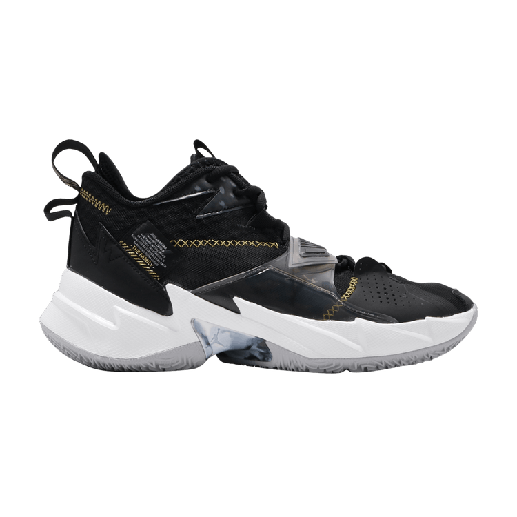 Air Jordan Why Not Zer0.3 PF 'Gold' — Black/Metallic Gold/White