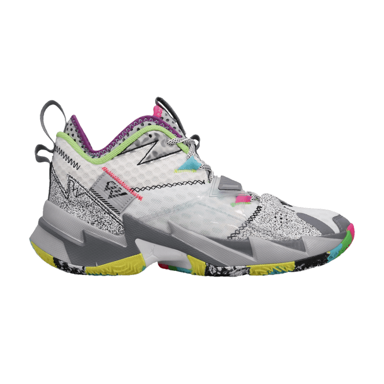 Air Jordan Why Not Zer0.3 PF 'Noise' — White/White/Cool Grey