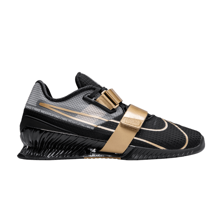 Nike Romaleos 4 'Black Metallic Gold' Sample — Black/Metallic Gold/Metallic Gold/White