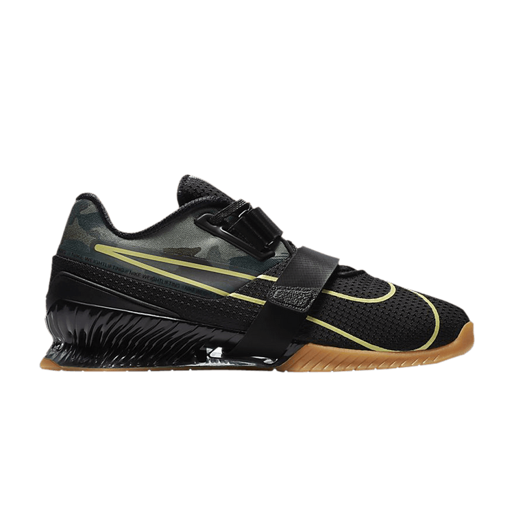 Nike Romaleos 4 'Camo' — Black/Gum Medium Brown/Limelight