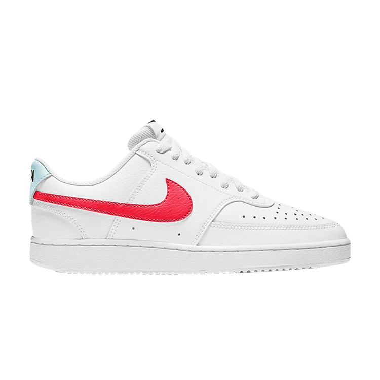 Nike Wmns Court Vision Low 'White Bright Crimson' — White/Bright Crimson