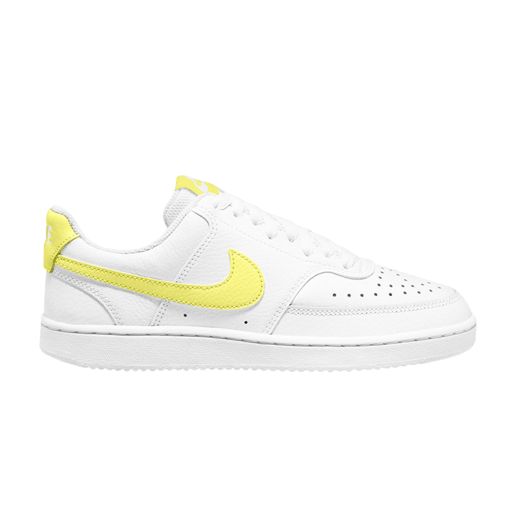 Nike Wmns Court Vision Low 'White Light Zitron' — White/Light Zitron/Bright Mango