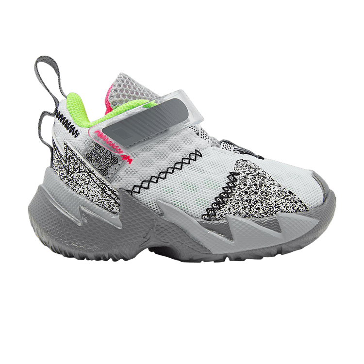 Air Jordan Why Not Zer0.3 BP 'Zer0 Noise' — White/White/Cool Grey/Wolf Grey