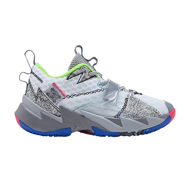 Air Jordan Why Not Zer0.3 BT 'Zer0 Noise' — White/White/Cool Grey/Wolf Grey