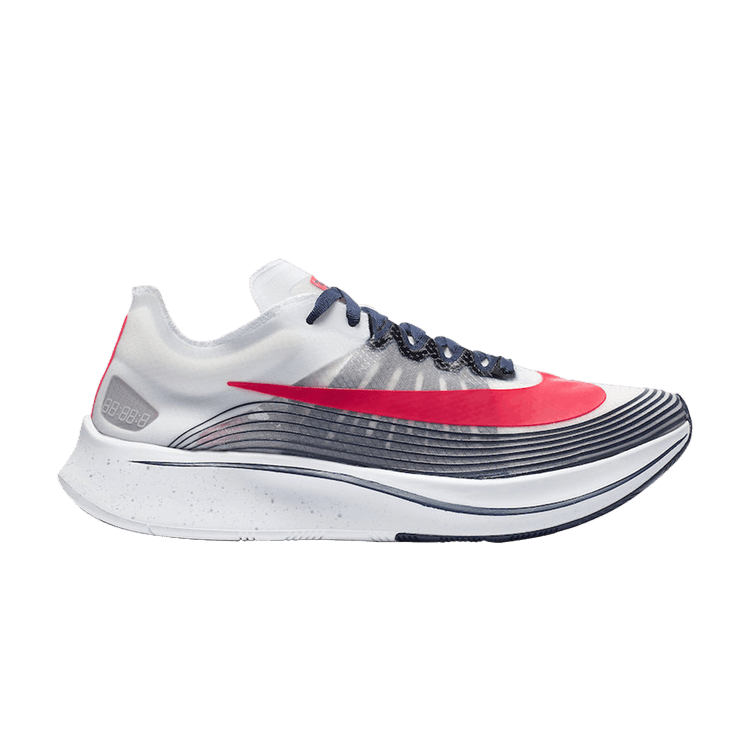 Nike Zoom Fly SP 'USA' — White/Flash Crimson-Metallic Silver
