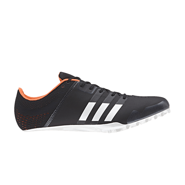 Adidas Adizero Finesse Spikes 'Core Black Orange' — Core Black/Footwear White/Orange