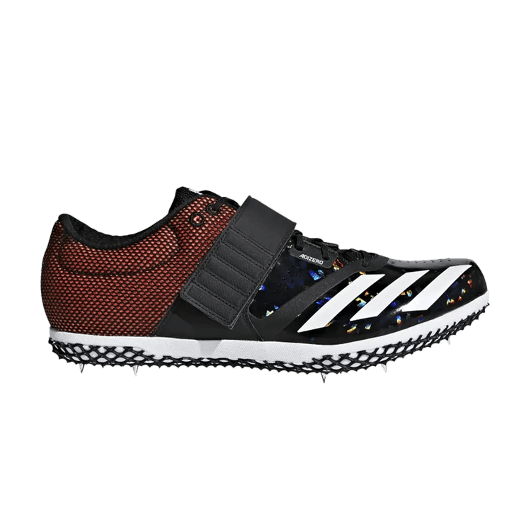 Adidas Adizero High Jump 'Core Black Solar Orange' — Core Black/Solar Orange/Footwear White
