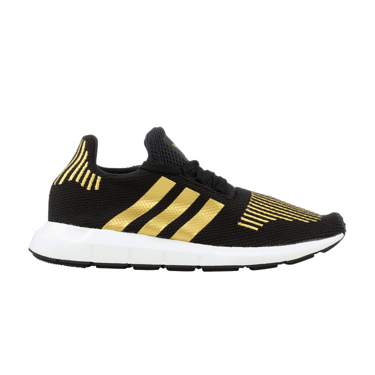 Adidas Wmns Swift Run — Core Black/Gold Metallic/Footwear White
