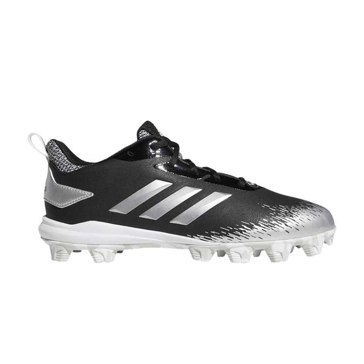 Adidas Adizero Afterburner 5 MD 'Black Silver Metallic' — Core Black/Silver Metallic/Cloud White