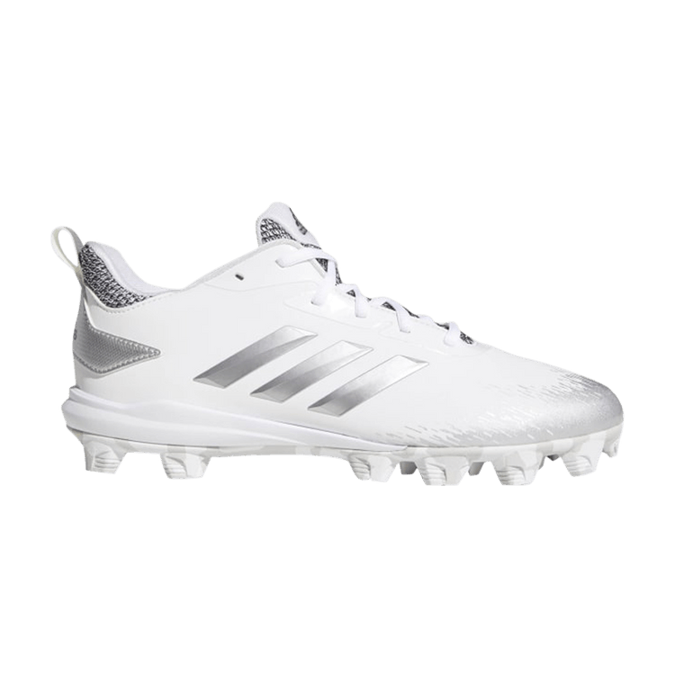 Adidas Adizero Afterburner 5 MD 'White Silver Metallic' — Cloud White/Silver Metallic/Grey One