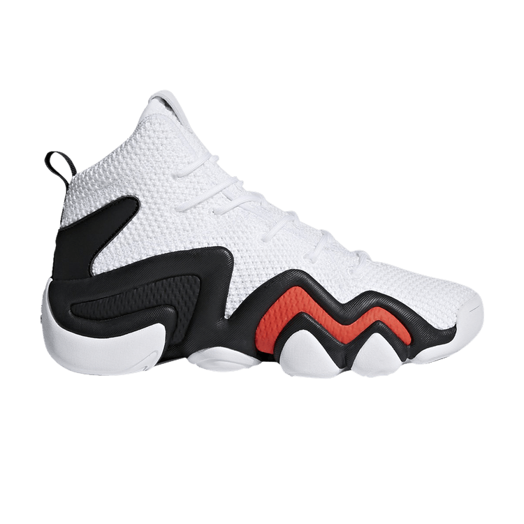 Adidas Crazy 8 ADV J 'White Hi-Res Red' — Footwear White/Core Black/Hi-Res Red