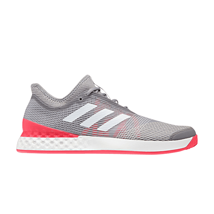 Adidas Adizero Ubersonic 3 'Light Granite Shock Red' — Light Granite/Cloud White/Shock Red