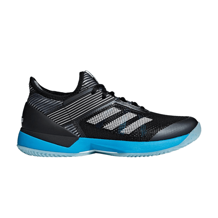Adidas Wmns Adizero Ubersonic 3 Clay 'Black Shock Cyan' — Core Black/Footwear White/Shock Cyan