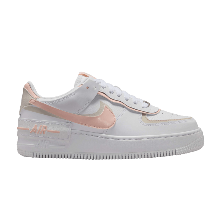 Nike Wmns Air Force 1 Shadow 'White Washed Coral' — White/Light Orewood Brown/White/Washed Coral